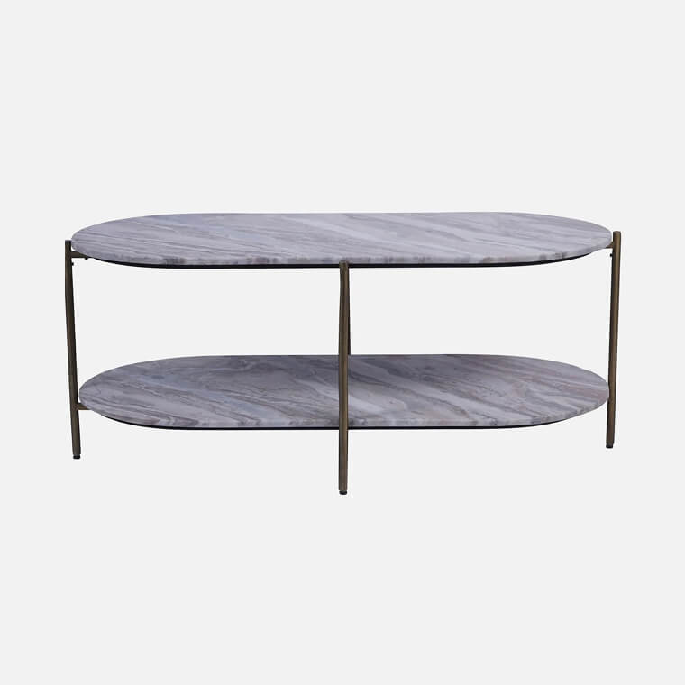 Marble Oval Coffee Table